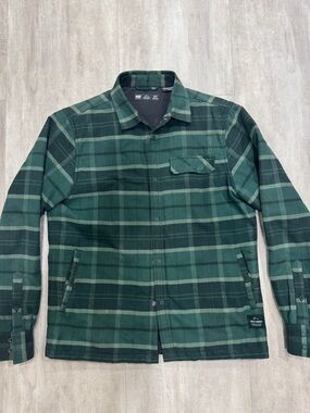 Helly Hansen Dark Green Plaid Shirt Jacket